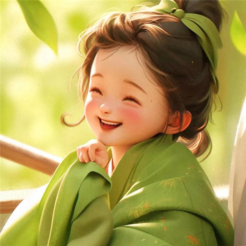 超萌治愈系微笑小女孩头像图片