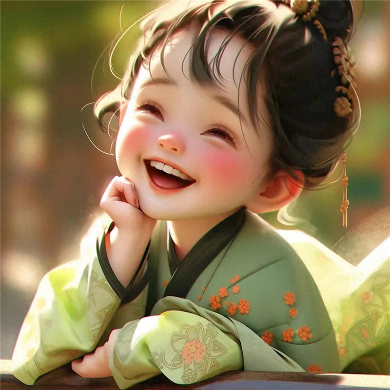超萌治愈系微笑小女孩头像图片