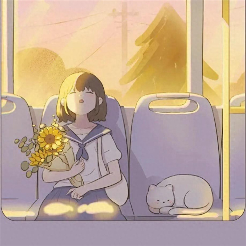 动漫女生小清新可爱头像图片