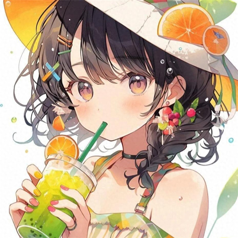 动漫女生小清新可爱头像图片