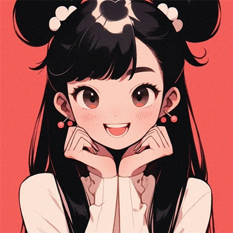 美丽的手绘女生头像