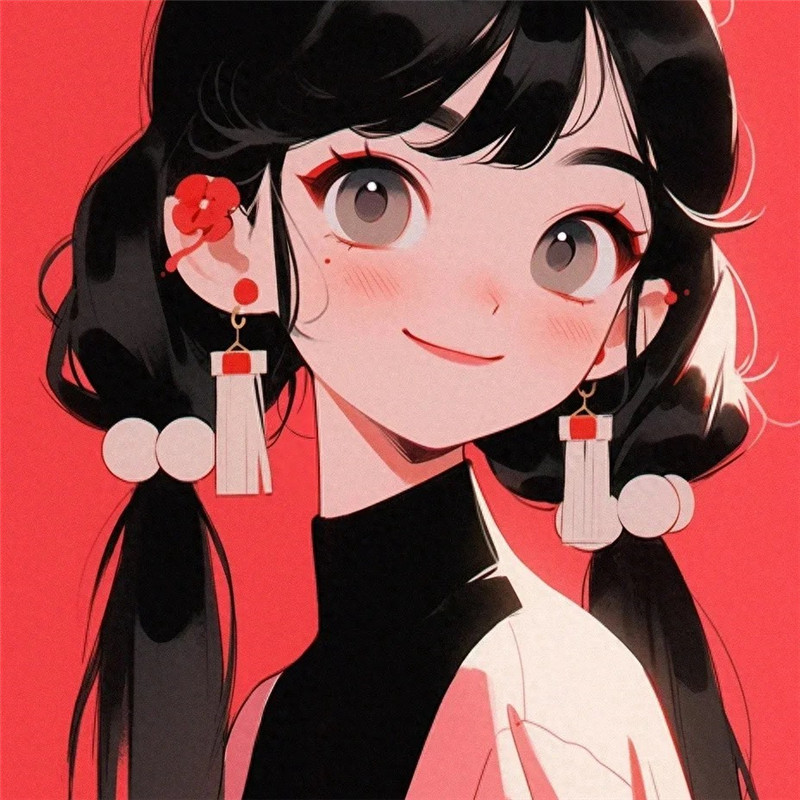 美丽的手绘女生头像