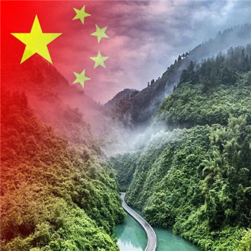 青山绿水国庆专用风景头像图片