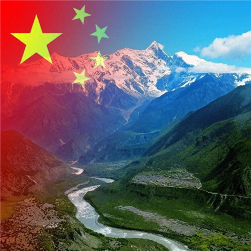 青山绿水国庆专用风景头像图片