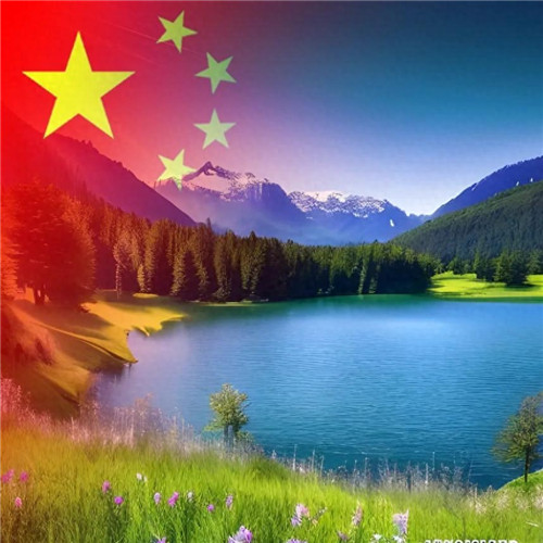 青山绿水国庆专用风景头像图片