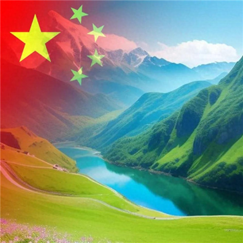 青山绿水国庆专用风景头像图片
