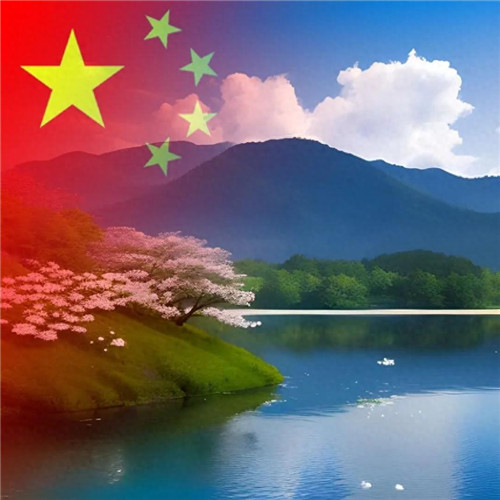 青山绿水国庆专用风景头像图片