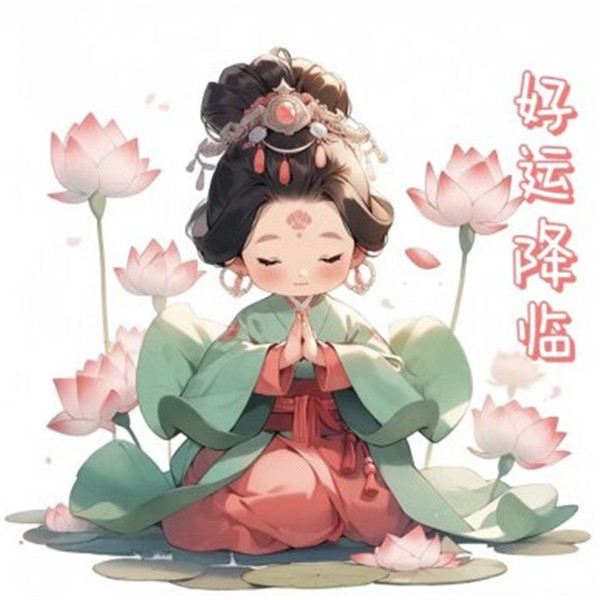 精致清新脱俗的佛系女生动漫头像图片