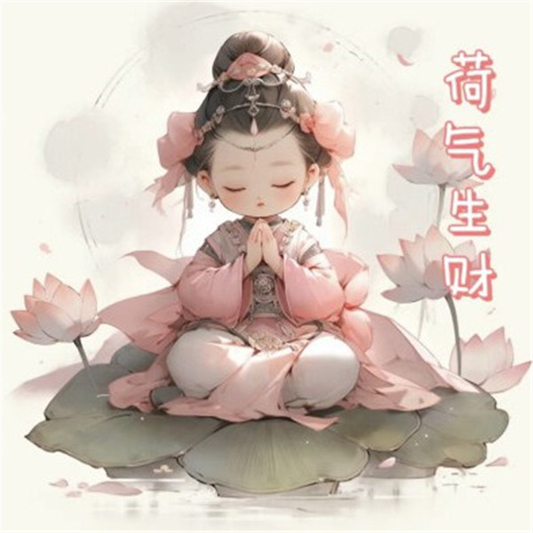 精致清新脱俗的佛系女生动漫头像图片