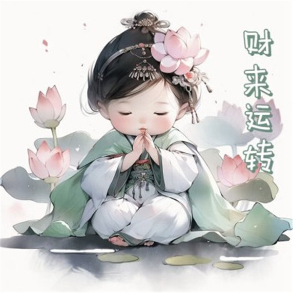 精致清新脱俗的佛系女生动漫头像图片