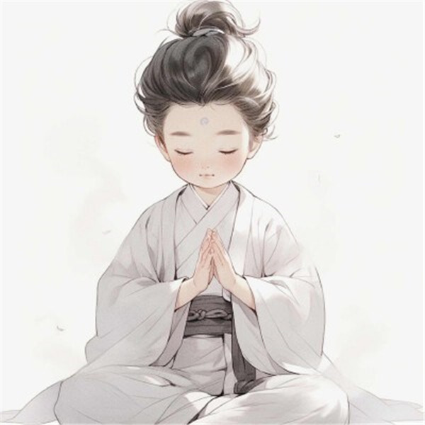 精致清新脱俗的佛系女生动漫头像图片
