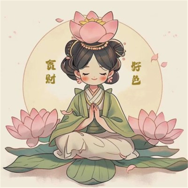 精致清新脱俗的佛系女生动漫头像图片
