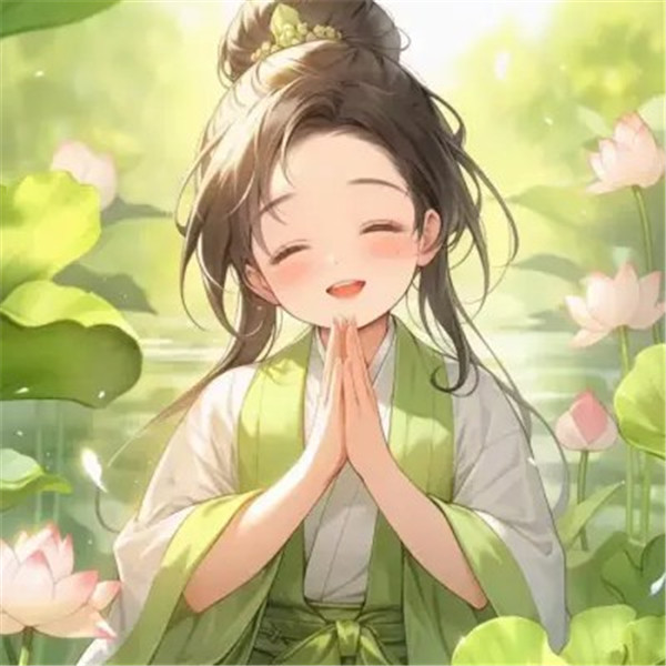 精致清新脱俗的佛系女生动漫头像图片