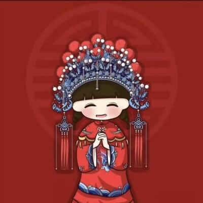 新郎新娘一左一右结婚情侣头像图片