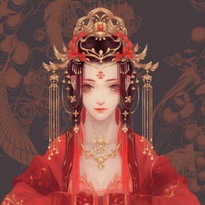 新郎新娘一左一右结婚情侣头像图片