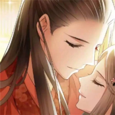新郎新娘一左一右结婚情侣头像图片