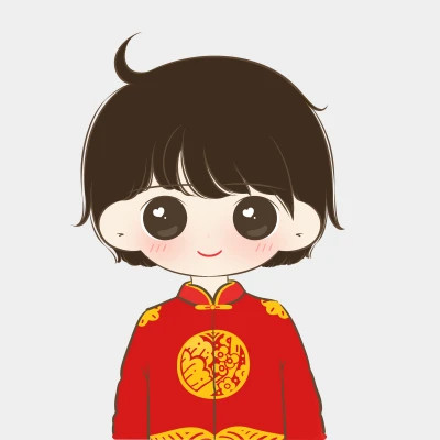 新郎新娘一左一右结婚情侣头像图片