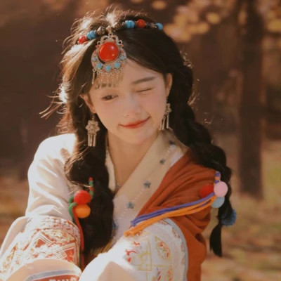 氛围感古风女生头像图片