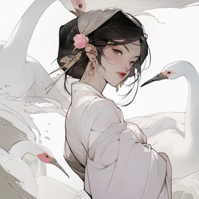 精选古风动漫女生头像高清大图