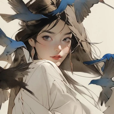 精选古风动漫女生头像高清大图