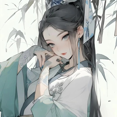 精选古风动漫女生头像高清大图