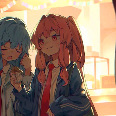 闺蜜百合cp头像一左一右