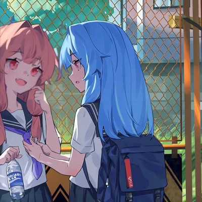 闺蜜百合cp头像一左一右