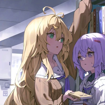 闺蜜百合cp头像一左一右