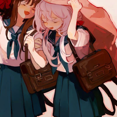 闺蜜百合cp头像一左一右