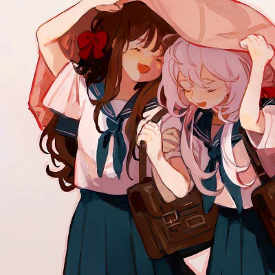 闺蜜百合cp头像一左一右