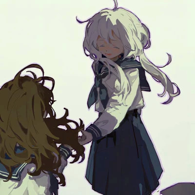 闺蜜百合cp头像一左一右