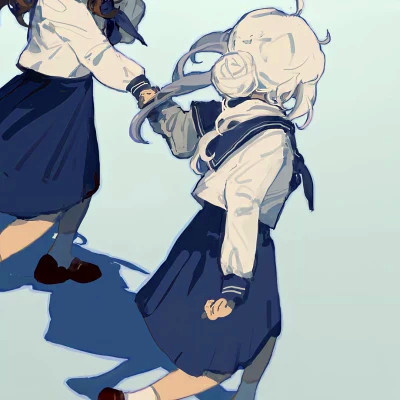 闺蜜百合cp头像一左一右