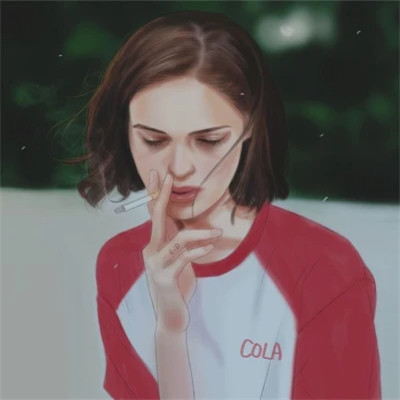 不良少女抽烟头像图片