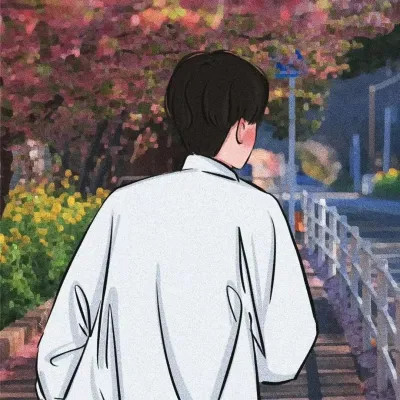 超甜手绘情侣头像二人专用