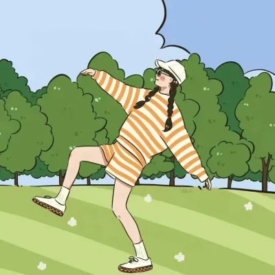 超甜手绘情侣头像二人专用