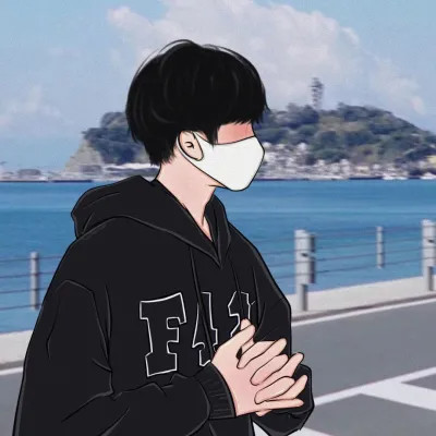 超甜手绘情侣头像二人专用