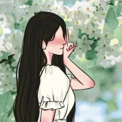 超甜手绘情侣头像二人专用