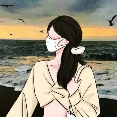 超甜手绘情侣头像二人专用