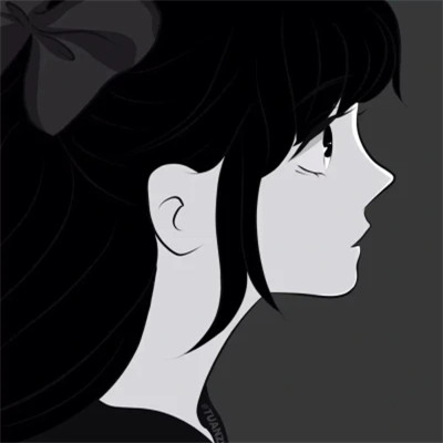 超甜的手绘情侣头像一人一半图片
