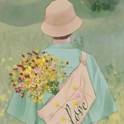 精选手绘情侣头像