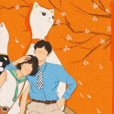 精选手绘情侣头像
