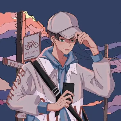 精选手绘情侣头像