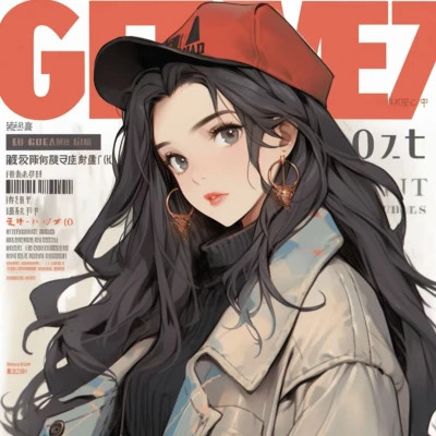 画风超酷旧漫女生手绘头像图片