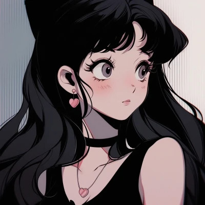珍藏版复古旧漫风女头图片