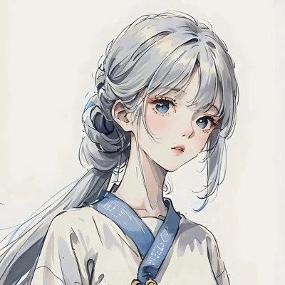 珍藏版复古旧漫风女头图片