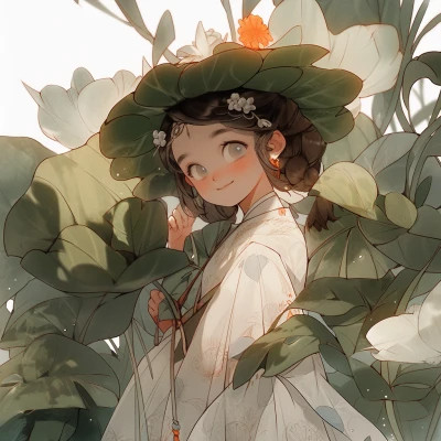 唯美清新动漫古风女头