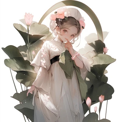 唯美清新动漫古风女头