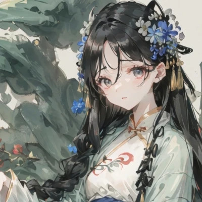 最新古风动漫女生头像