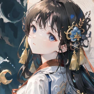 最新古风动漫女生头像