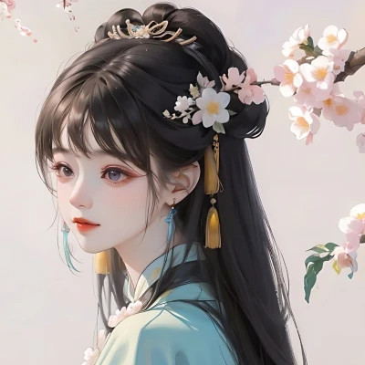最新古风动漫女生头像